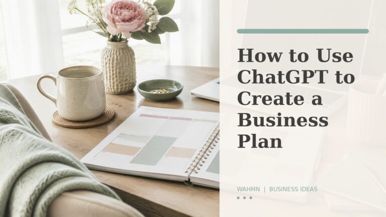 How to Use ChatGPT to create a business plan