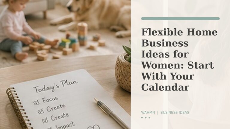 Flexible home business ideas for women