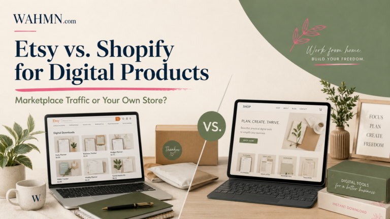 Etsy vs. Shopify for Digital Products: Marketplace Traffic or Your Own Store?