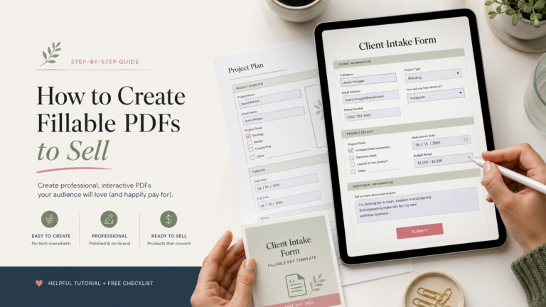 Fillable PDF creation