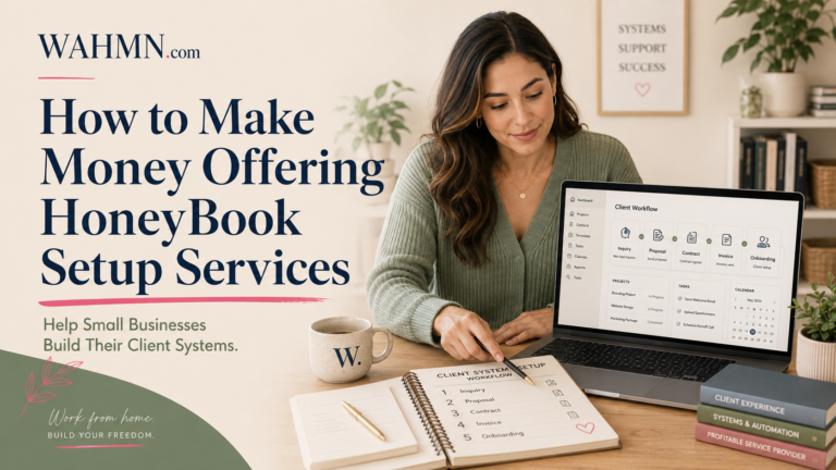 How to Make Money Offering HoneyBook Setup Services