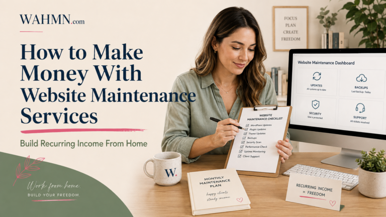 How to Make Money With Website Maintenance Services: Build Recurring Income From Home