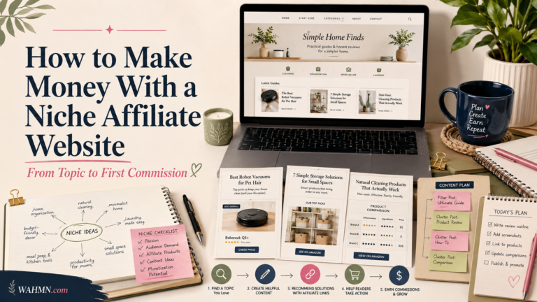 How to Make Money With a Niche Affiliate Website: From Topic to First Commission