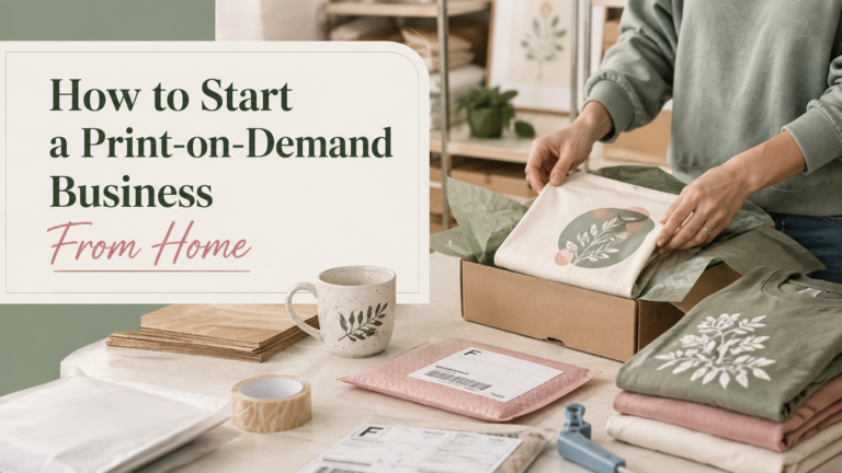 Woman Starts a Print on Demand Business