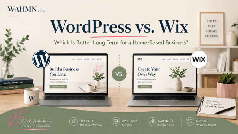 WordPress vs. Wix for a Home-Based Business: Which Is Better Long Term?