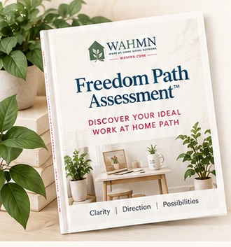 The Intensive Freedom Path Assessment workbook standing beside books and green plants