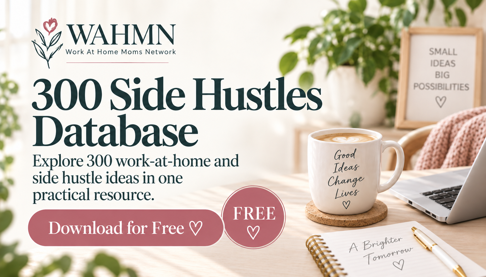 300 Side Hustles Database — explore 300 work-at-home and side hustle ideas