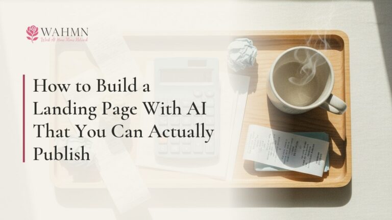How to Build a Landing Page With AI That You Can Actually Publish