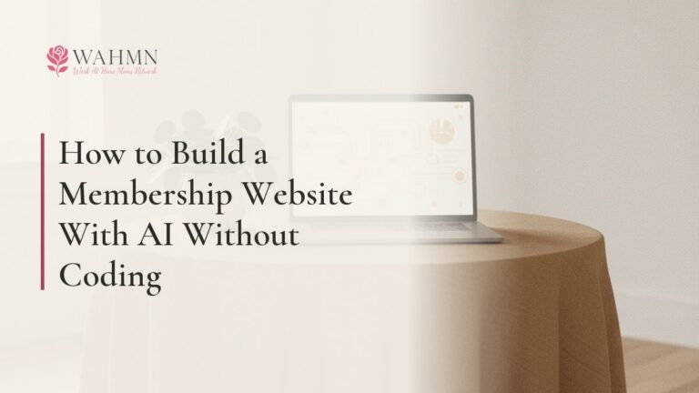 How to Build a Membership Website With AI Without Coding