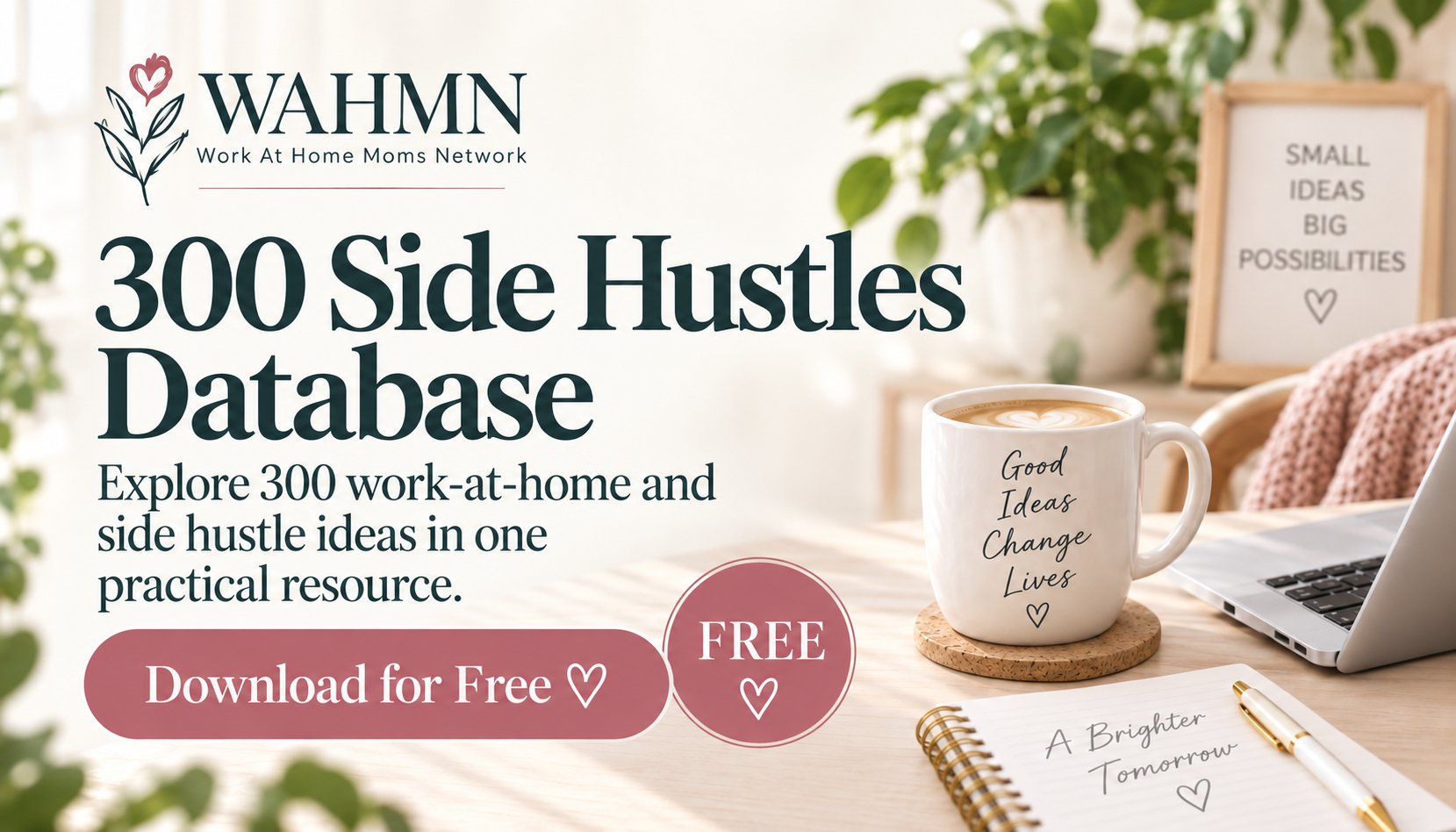 300 Side Hustles Database — explore 300 work-at-home and side hustle ideas